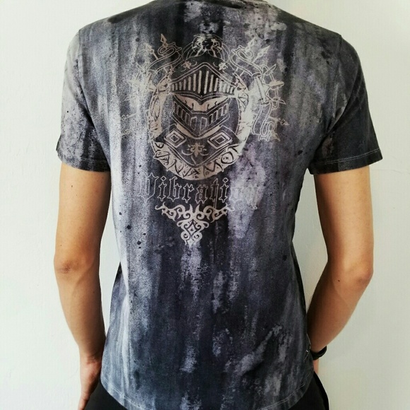 Distressed Acid Washed Vibration Shirt - Picture 2 of 3